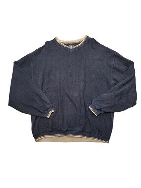 Vintage Ahead Black Golf Pull Over Sweatshirt Top 100% Cotton Size: XL